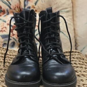 Vintage America Black Leather Boots